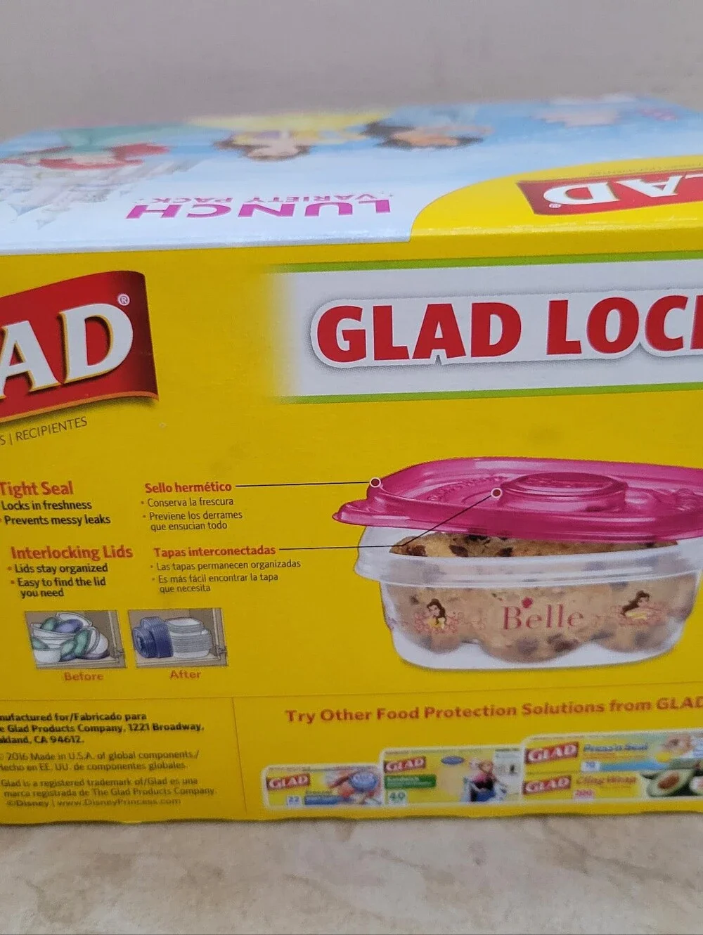 Glad Disney Princess Lunch Variety Pack - New